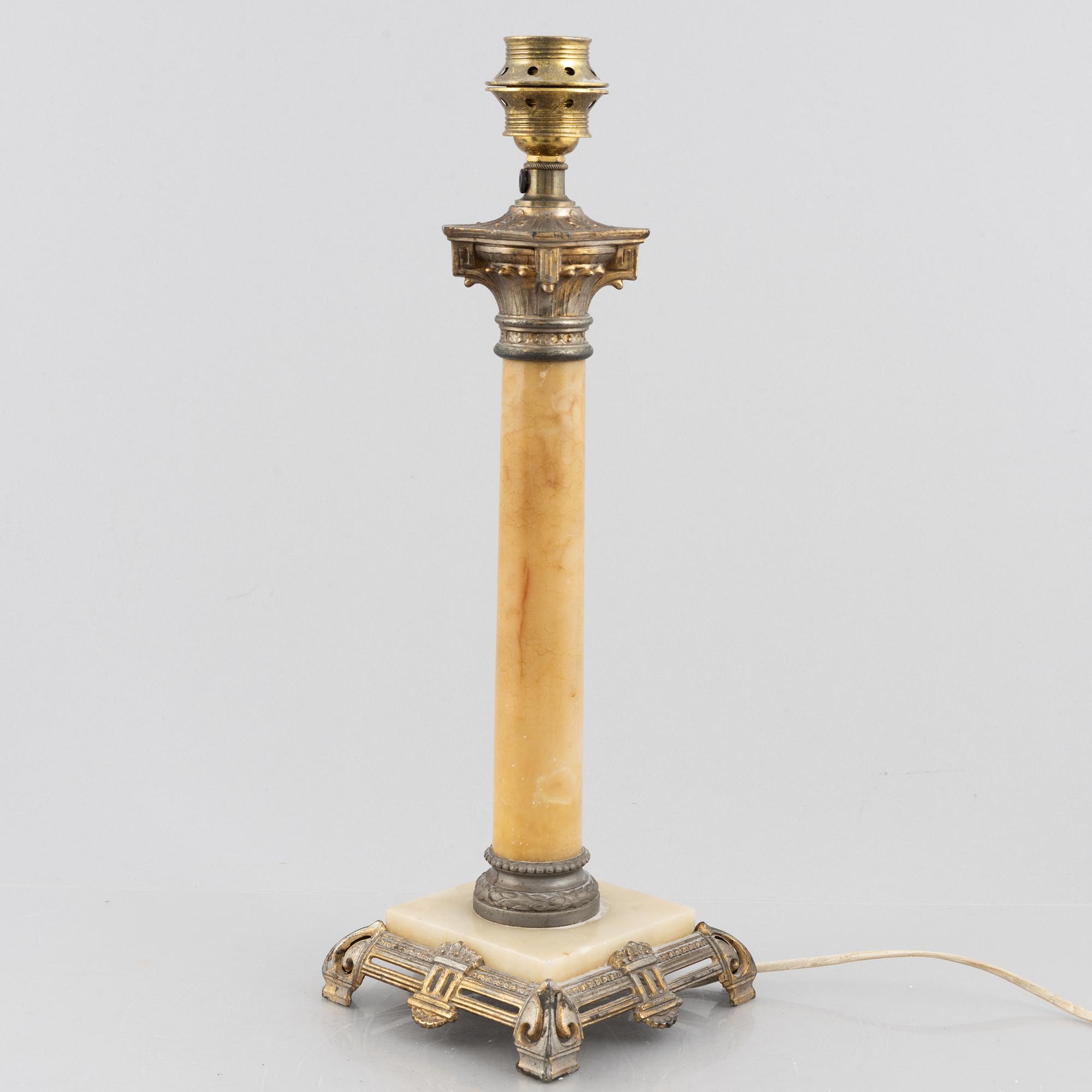 An Empire style table lamp, first half of the 20th century.