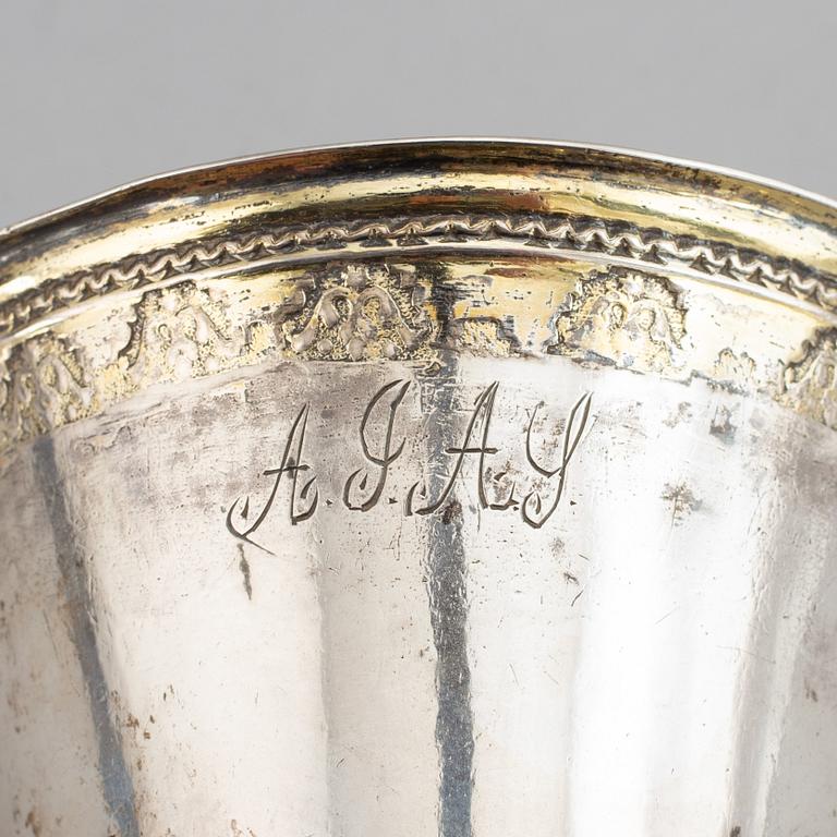 Petter Zettersteen, a silver beaker, Norrköping (1712-44).