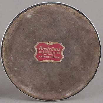 LJUSSTAKAR, 4st snarlika, silver, K&EC, Göteborg, 1956.