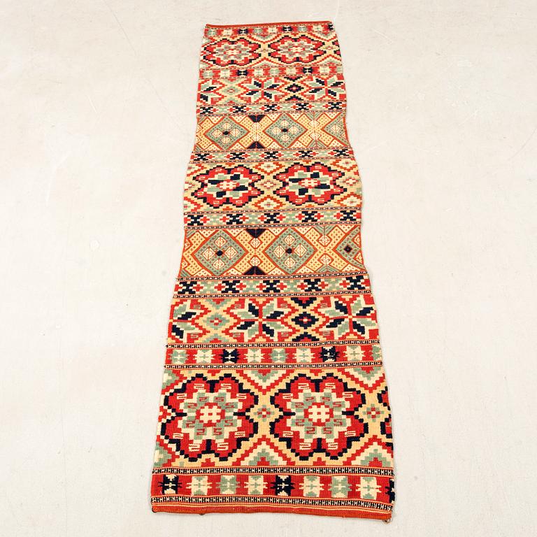 Bänkalängd Södra Skåne rölakan sent 1800-tal, ca 208x59 cm.