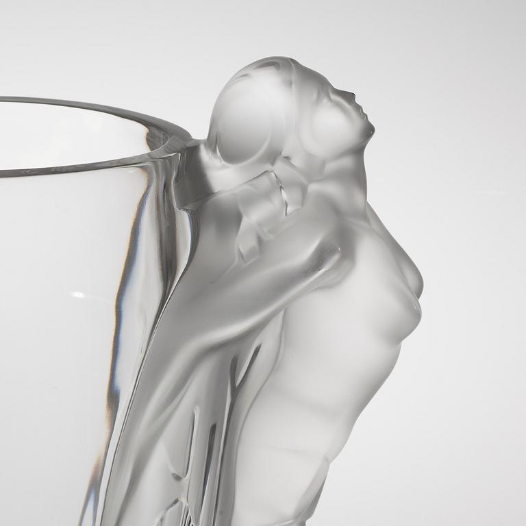 A Lalique glass vase, "Aurora", numbered 060/188 from the 21st century.