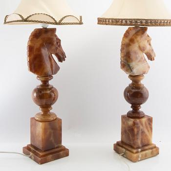 Table lamps 1 pair, later part of the 20th century.