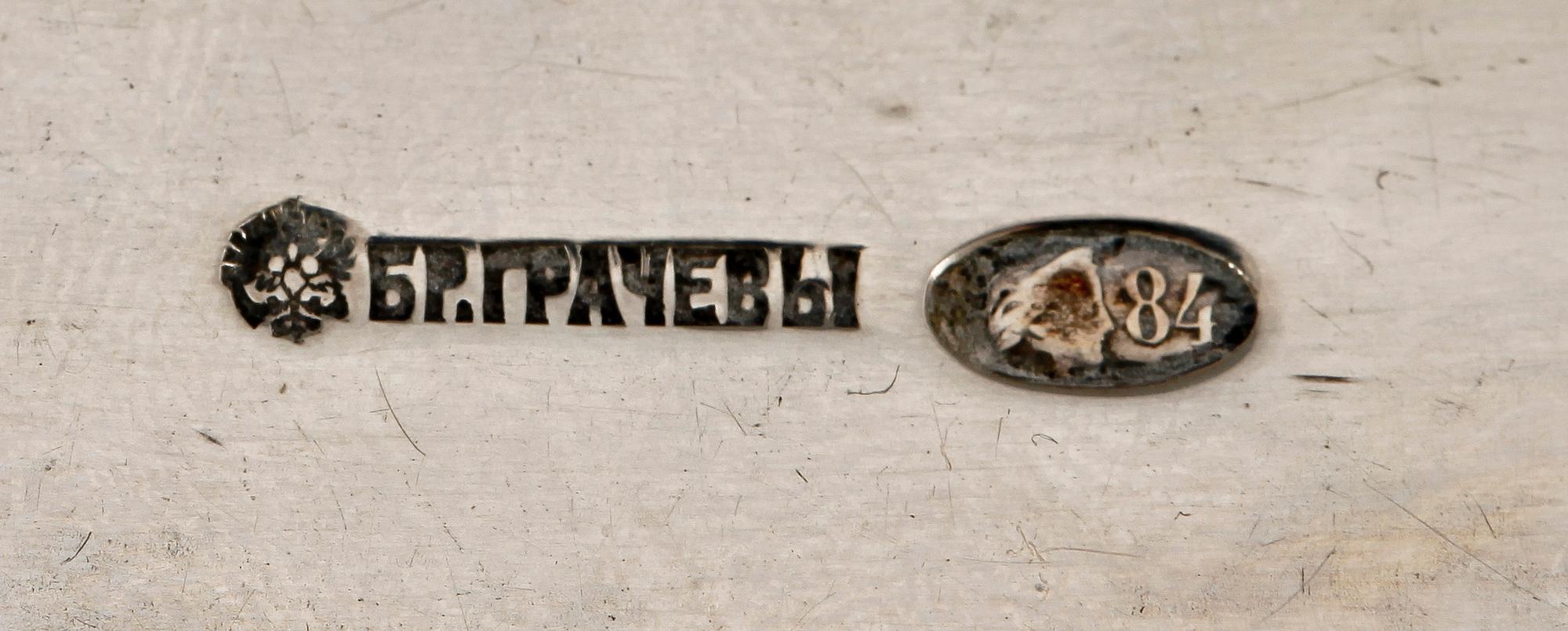 SOPPSLEV, silver, Ryssland 1908-1917. Vikt ca 200 gram.