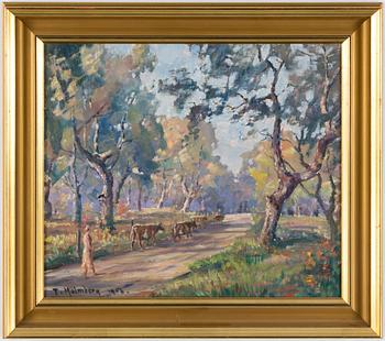 TURE MALMBERG,oil on panel, signed and dated 1956.