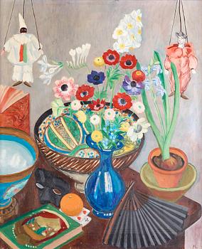 426. Hilding Linnqvist, "Fastlagsbukett" (Still life with flowers).