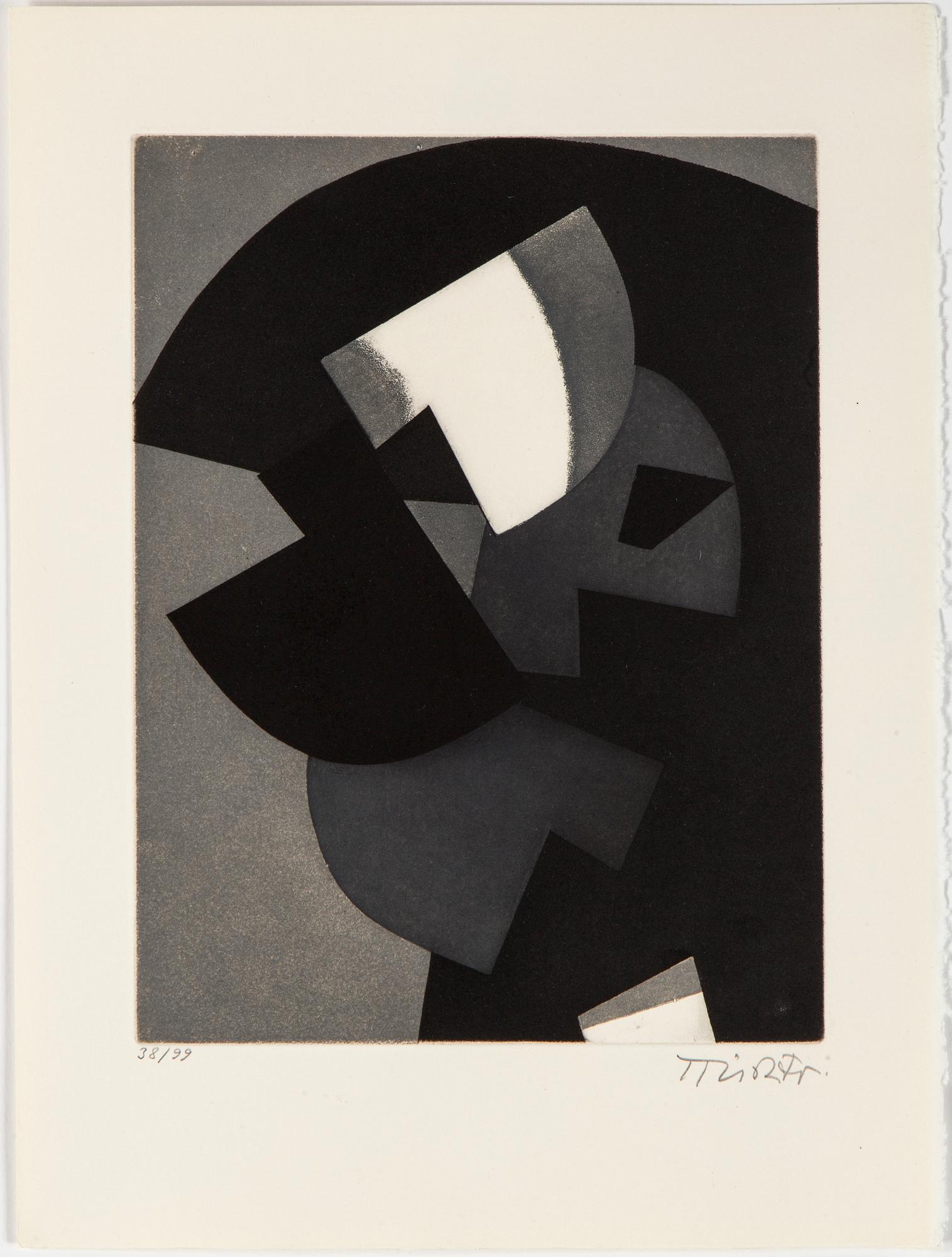 HANS RICHTER, etchings, aquatints in colours (7), signed HRichter and numbered 38/99 with pencil.
