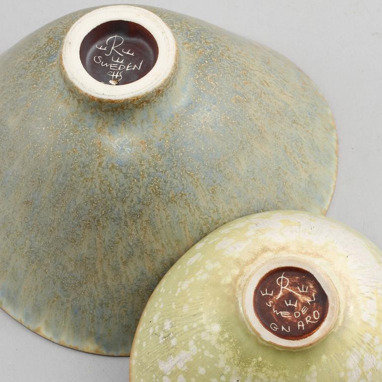 PARTI KERAMIK, 4 delar, C.H. Stålhane och Gunnar Nylund, Rörstrand, 1900-talets andra hälft.