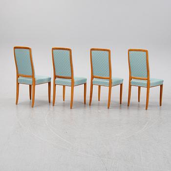 Carl Malmsten, karmstolar, ett par samt stolar, 4 st, "Gustavus", Åfors Möbelfabrik, 1900-talets andra hälft.