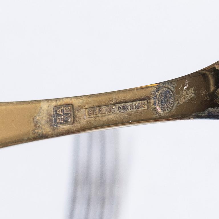 Cutlery, 23 pieces, silver, 20th century.