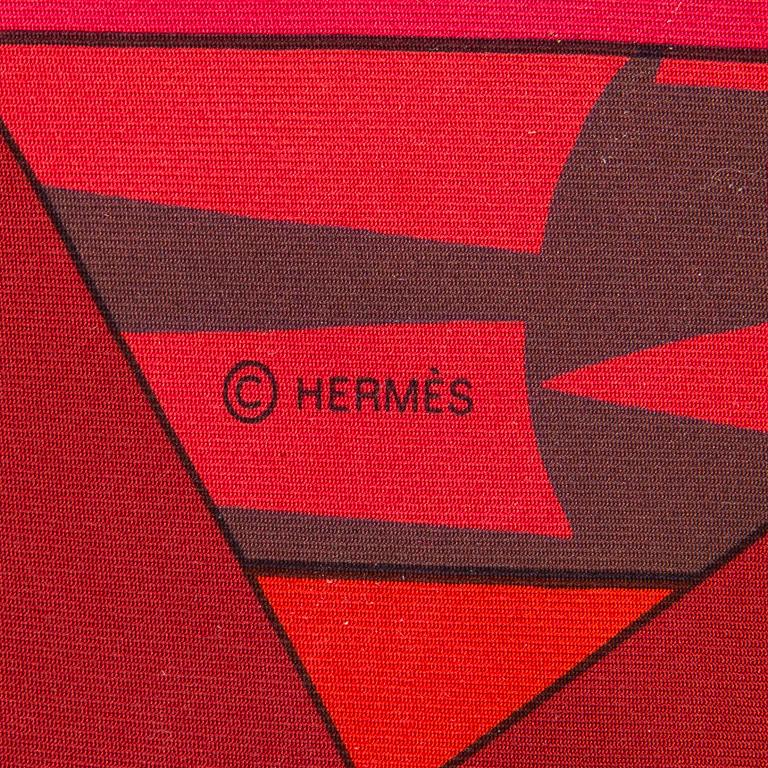 Hermès, a 'Brazil' silk shawl/scarf.