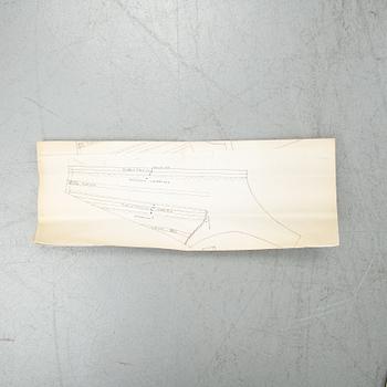 Folkdräkt, Östra Härad, 1900-talets andra hälft. Omkring storlek 38.