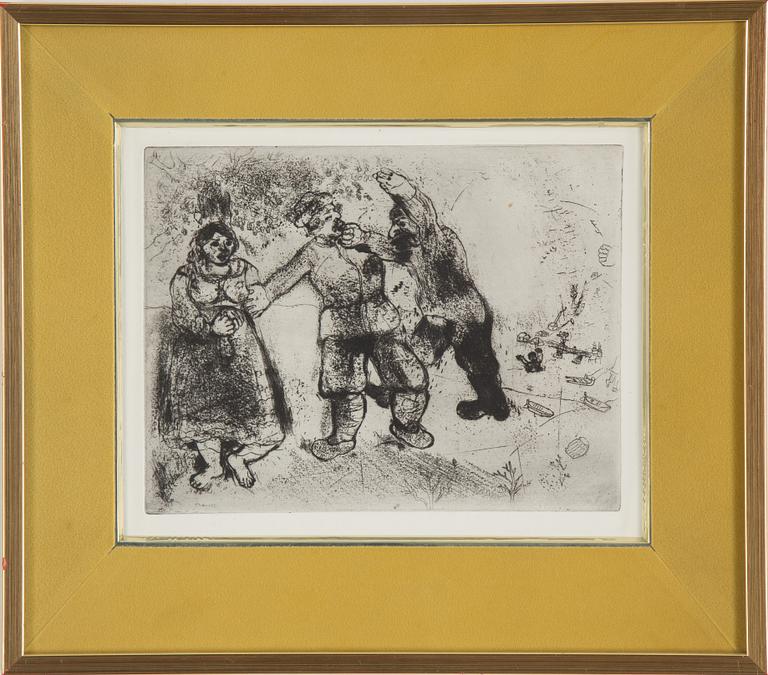 MARC CHAGALL, etching, signed in the print.