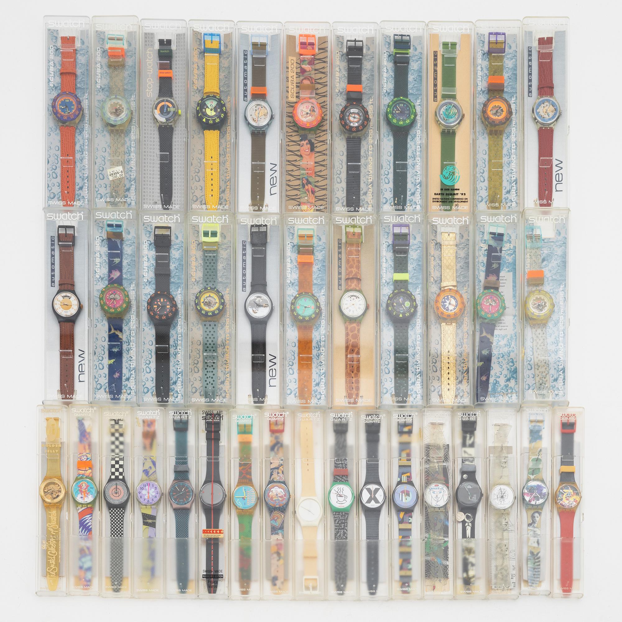 Swatch, a unique collection of Swatch watches from the brand that was founded in 1983.