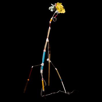 TEEMU SALONEN, skulptur/golvlampa, "Badassjoki 10", signerad Teemu Salonen 2016.