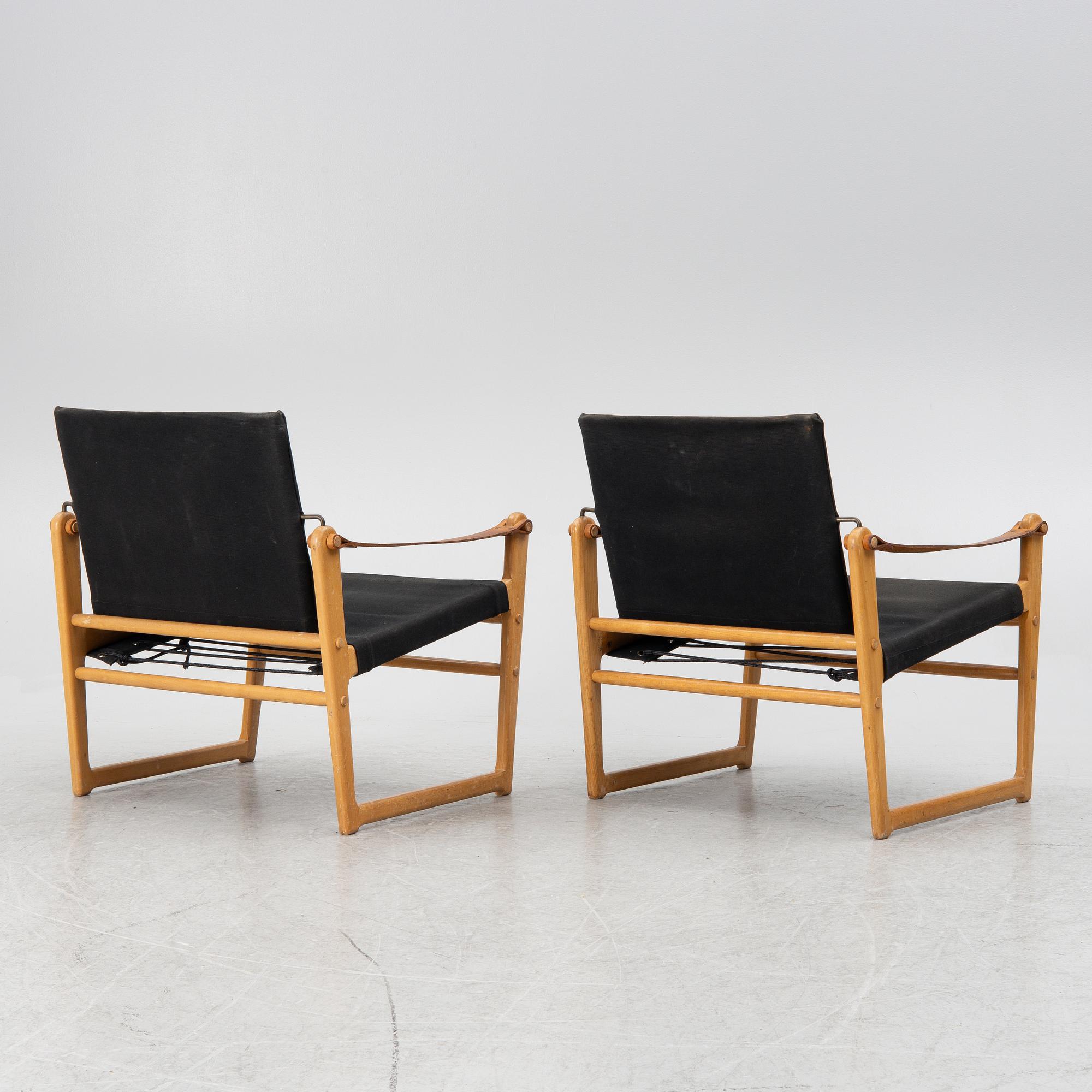 Bengt Ruda, armchairs, a pair, "Cicada", IKEA, second half of the 20th century.