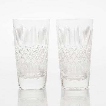 A set of ten 'Polar' drinking glasses, Nuutajärvi.