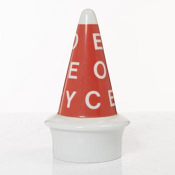 Alessandro Mendini, a vase with lid, 'Make Up 100%', Alessi Tendentse, Italy.