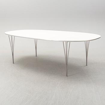A 'Superelips' table by Bruno Matsson and Piet Hein, Fritz Hansen, Denmark.