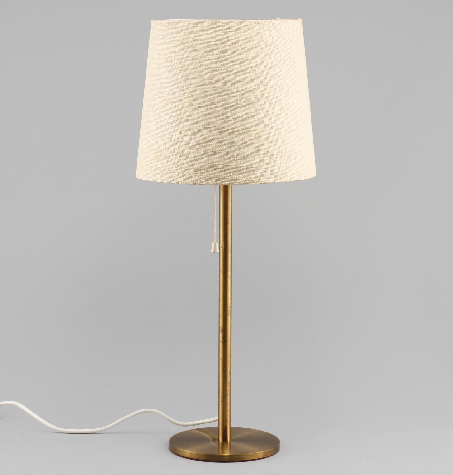 BORDSLAMPA, Luxus, 1900-talets andra hälft.