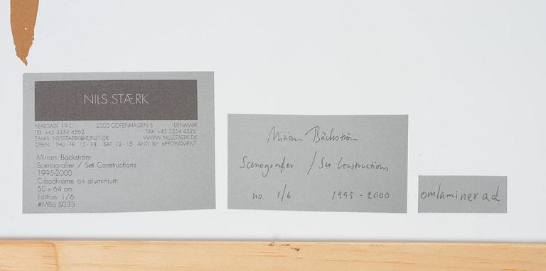 Miriam Bäckström, "Set Constructions", 1995-2006.