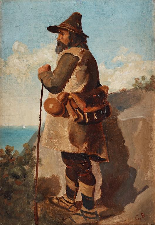 Gunnar Berndtson, "Man på klippan" (Man on a cliff).