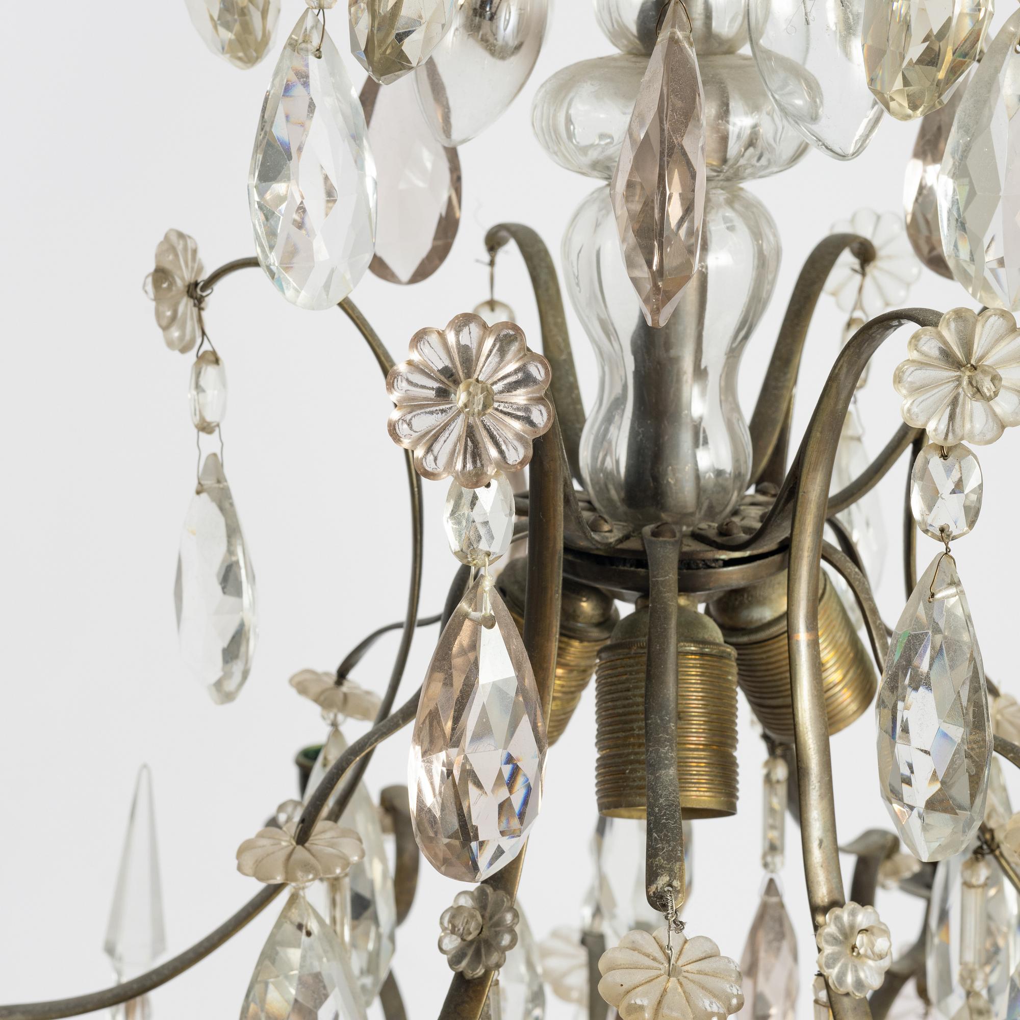 Chandelier, Baroque style, early 20th century.