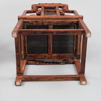 A pair of hardwood chairs, China, early 20th century.