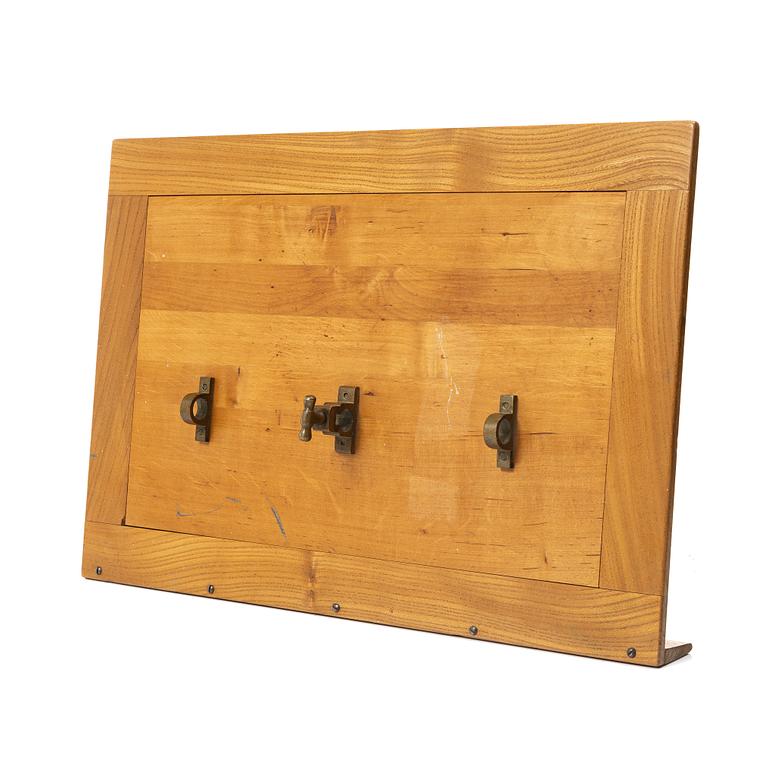 Bruno Mathsson, Reading table, elm?, Firma Karl Mathsson, Värnamo, 1940s?.