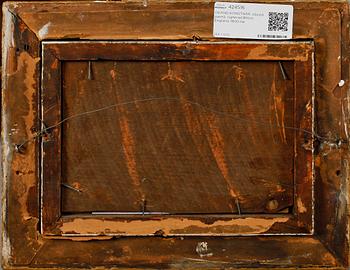 OKÄND KONSTNÄR, olja på pannå, signerad Bilton, England, 1800-tal.