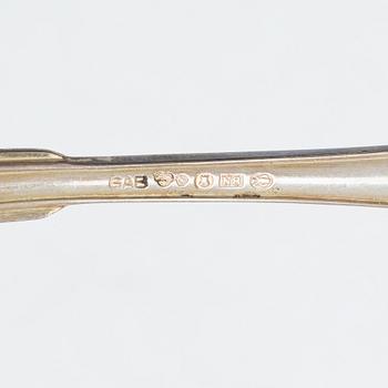 A 36 piece silver cutlery service, model Svensk Spets, mostly CG Hallberg, 1930s.