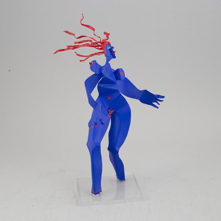 Timo Solin, sculpture, metal, signed and dated -21.