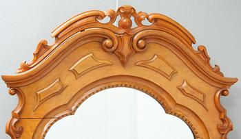 SPEGEL MED KONSOLBORD, nyrokoko 1800-talets andra hälft.