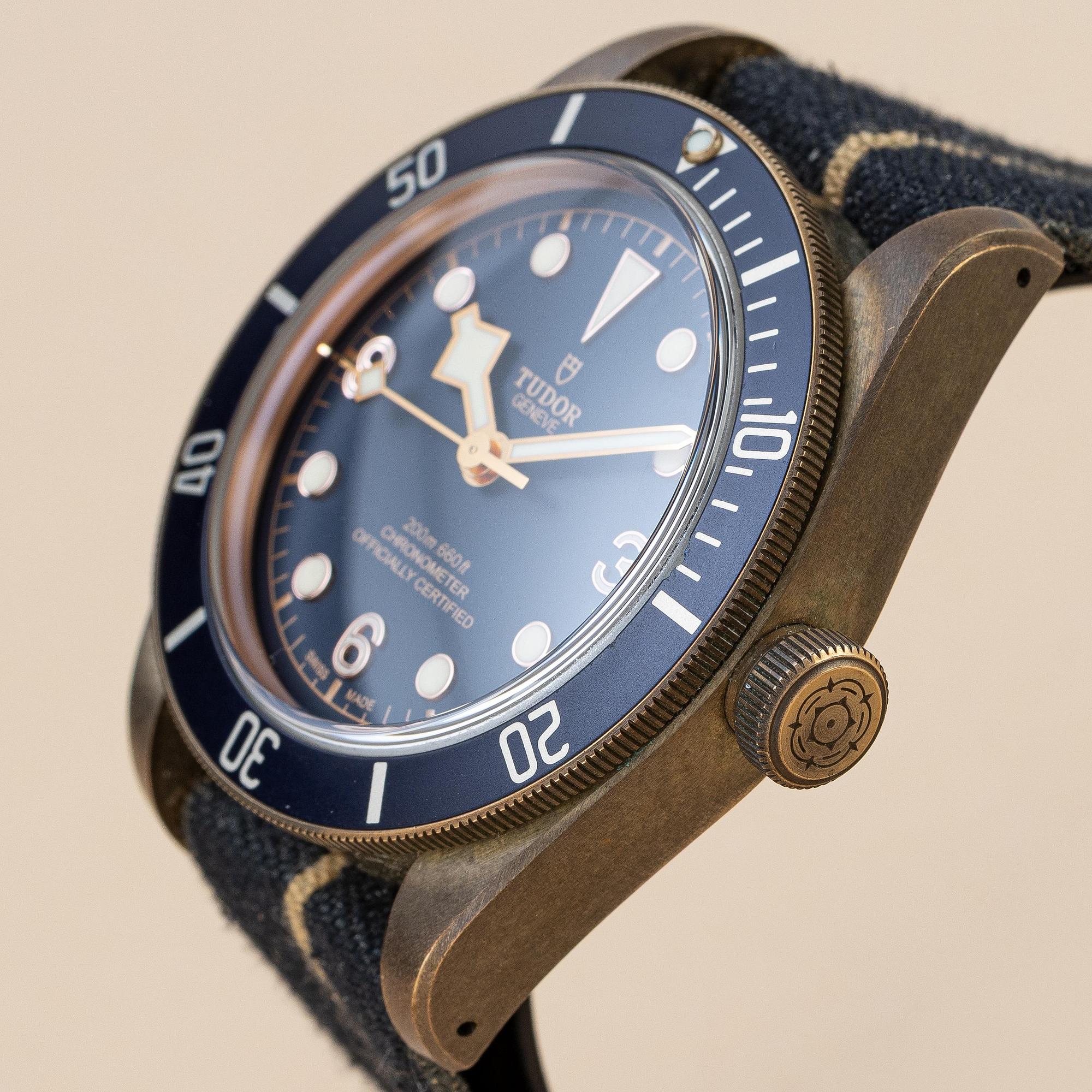 Tudor, Heritage, Black Bay, Bronze, "Bucherer Blue", ca 2021.
