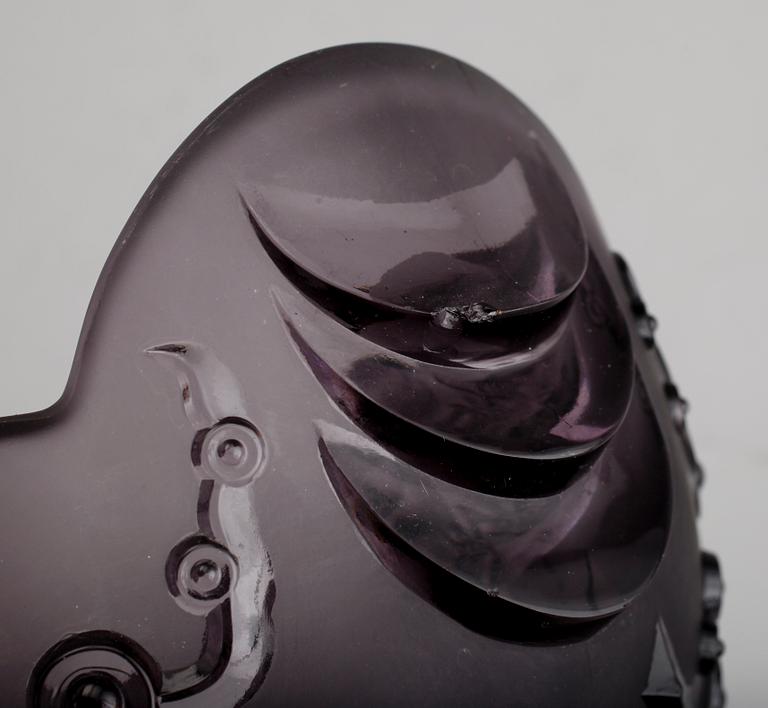 SKÅL, lilatonat glas, Edvin Ollers, 1900-talets första hälft.