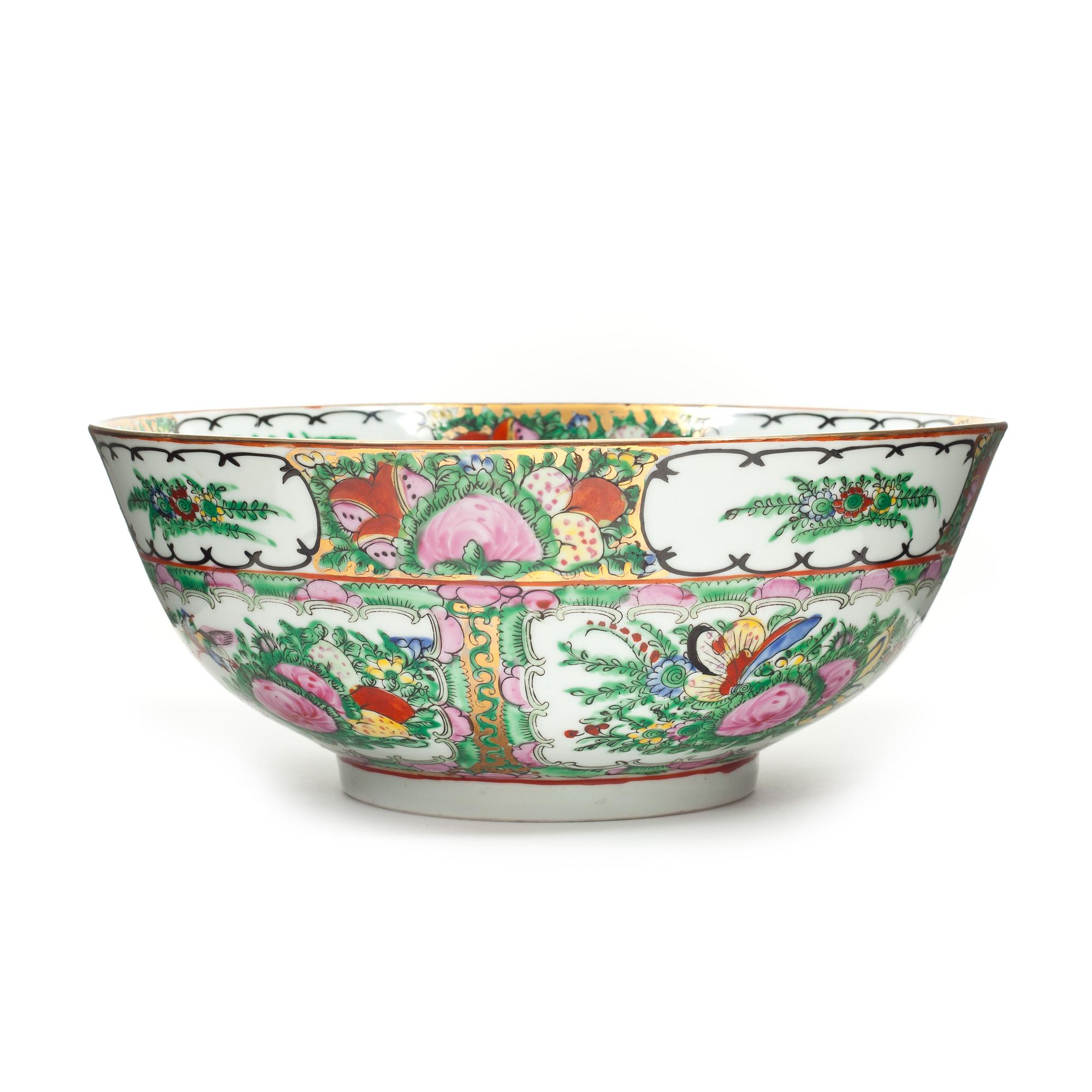 SKÅL, porslin. Kanton. 1900-talets första del.