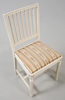 STOLAR, 4 st, gustaviansk stil, 1900-talets andra hälft.
