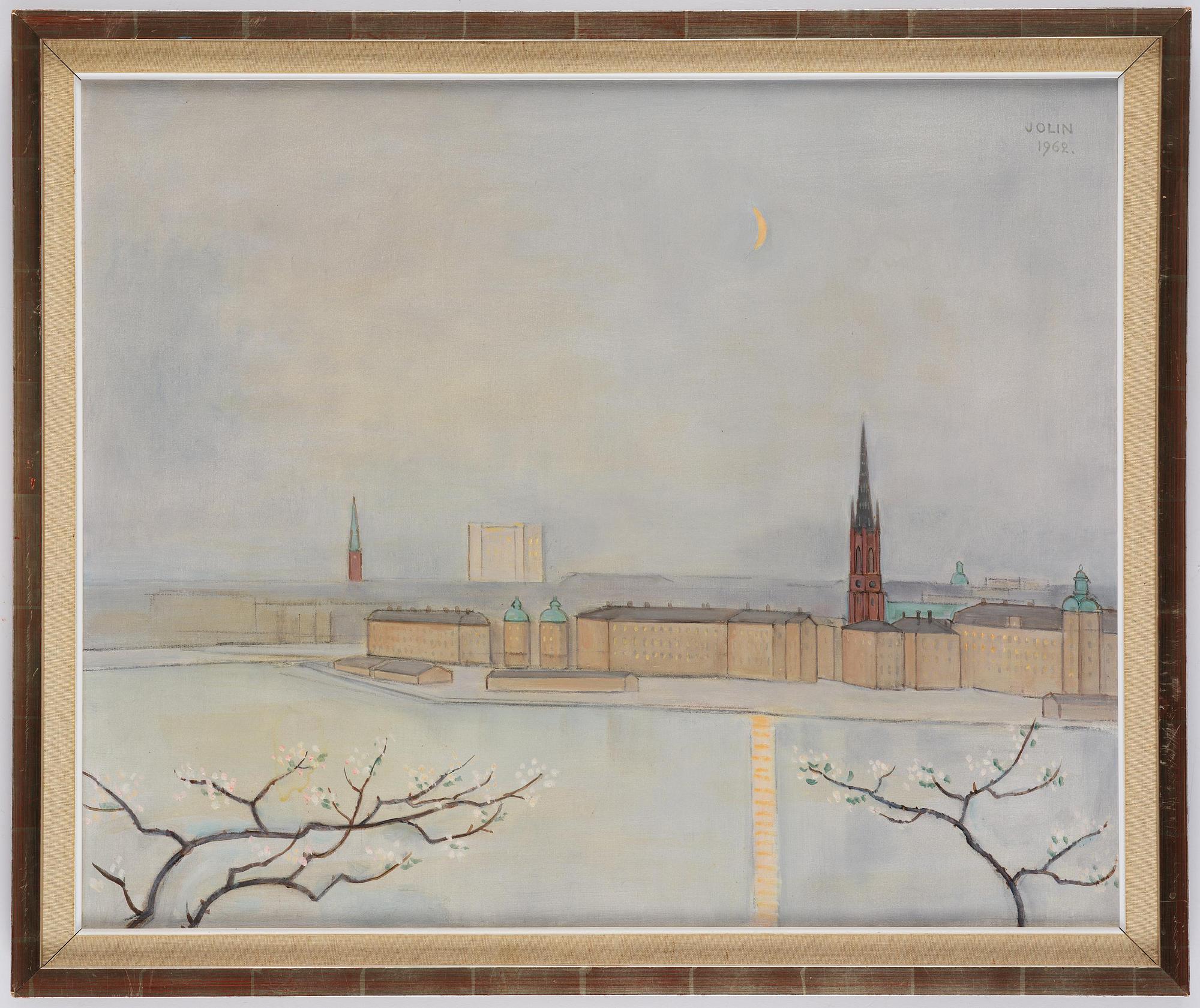 Einar Jolin, View of Riddarholmen.