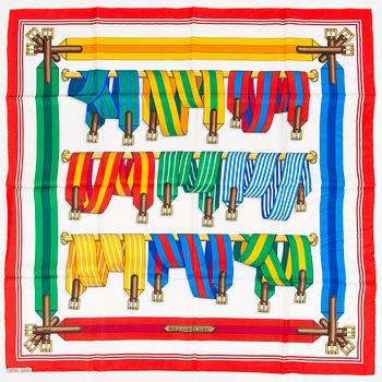 Hermès, A 'Sangles' silk scarf.