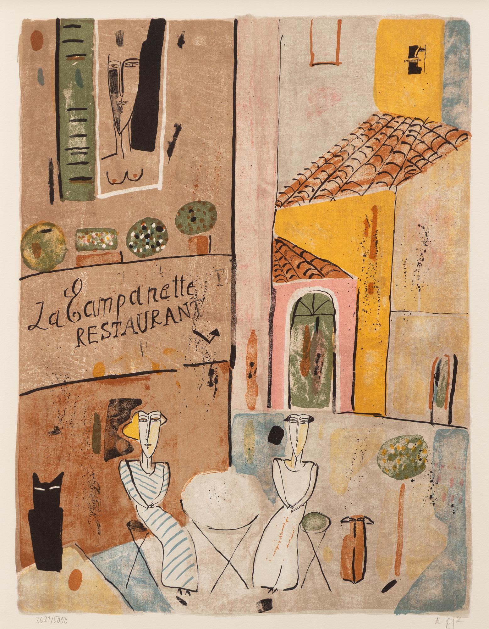 Madeleine Pyk, "Restaurant La Campanette".