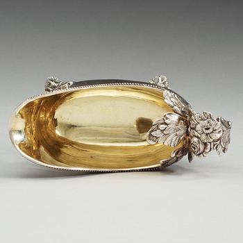 A Swedish 18th century parcel-gilt cream-jug, makers mark of Anders Schotte, Uddevalla 1793.