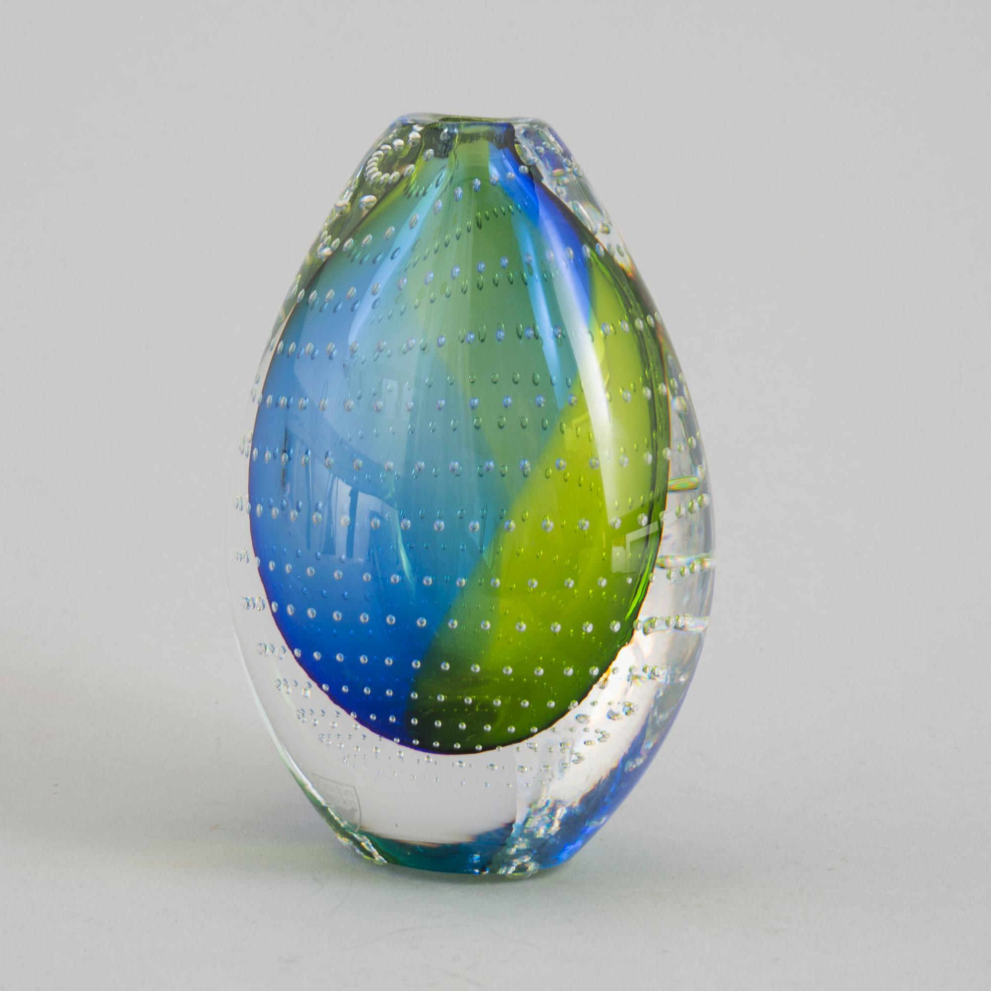 ERIKA LAGERBIELKE, vas, glas, Orrefors Expo, signerad, numrerad 5143-21, 1999.