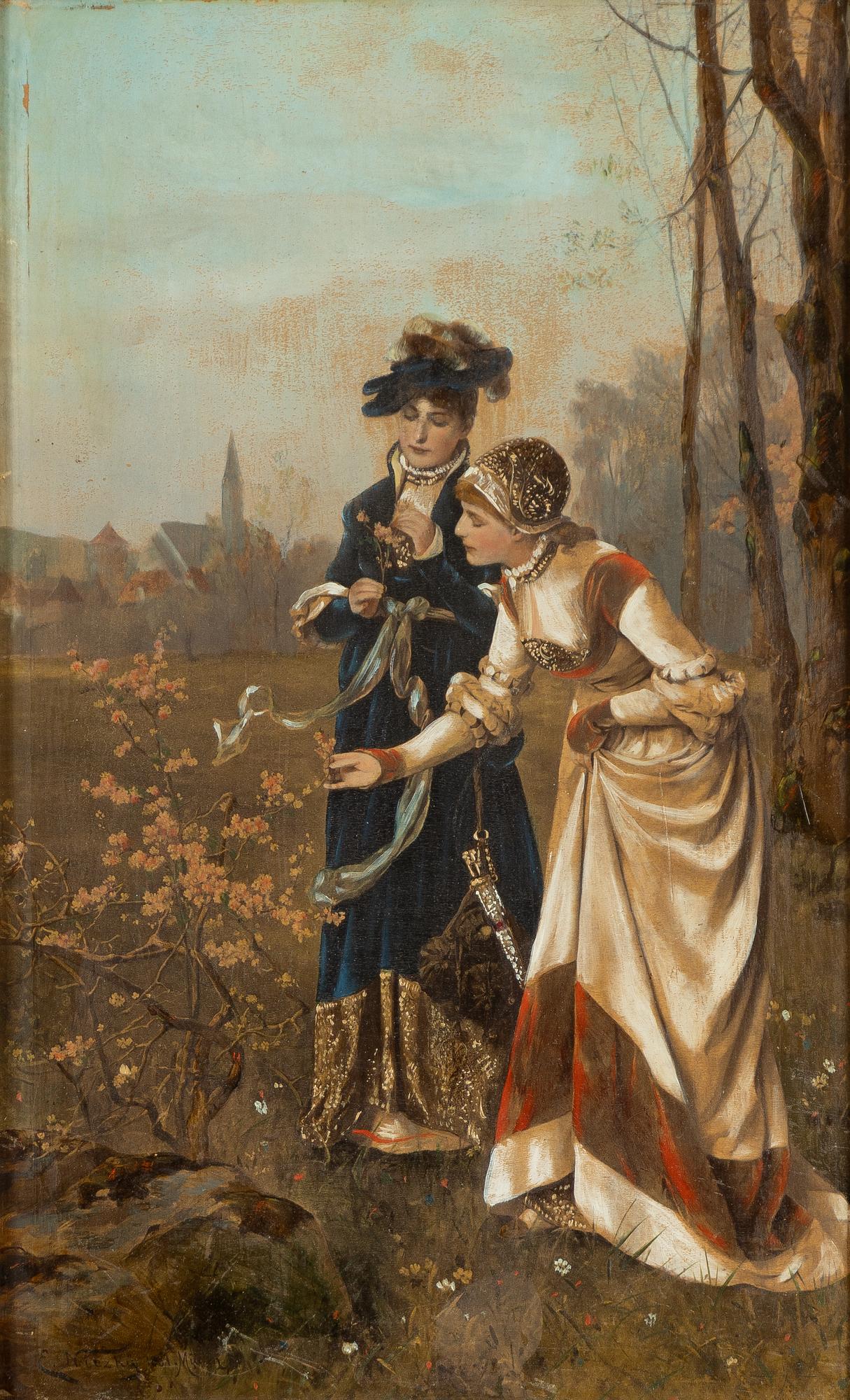 Eduard Niczky, Flower picking outside the city.