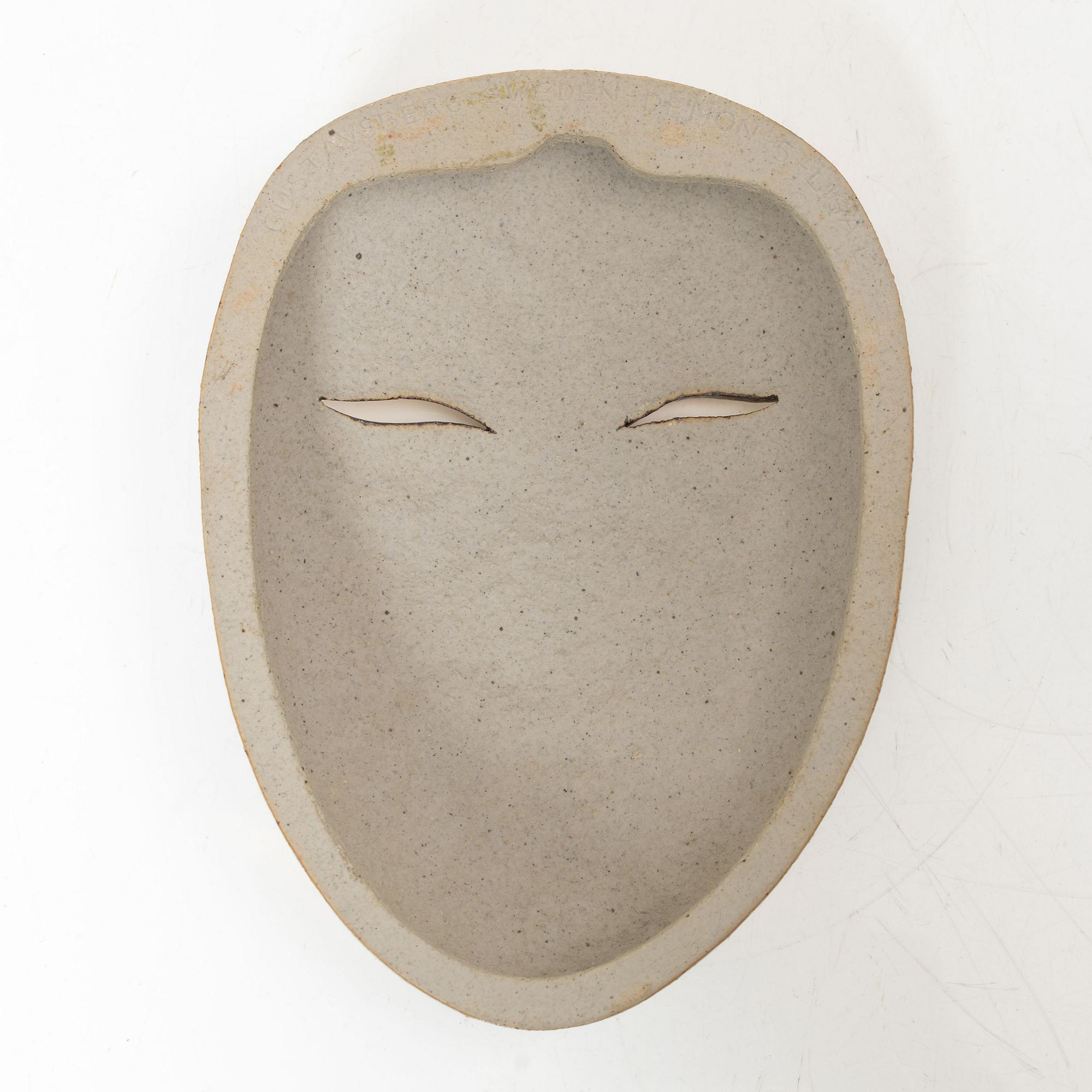 Lisa Larson, mask, stengods, Gustavsberg.