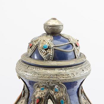 Urn with lid, Morocco (?), 20th century.