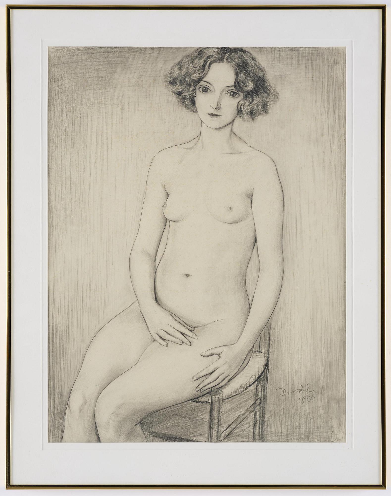 Nils von Dardel, Sitting model (Nadia).