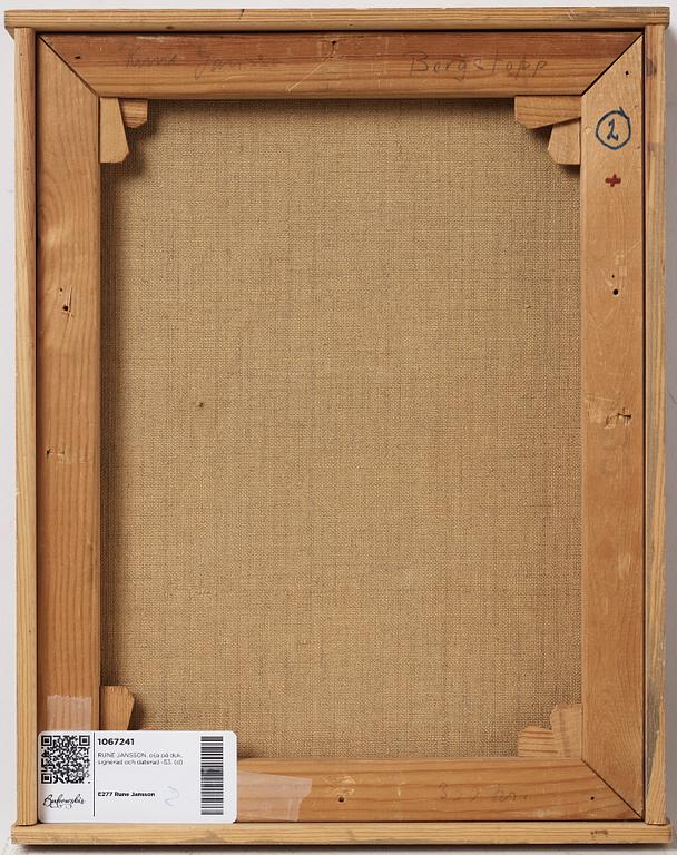 RUNE JANSSON, oil on canvas, signed and dated -53.