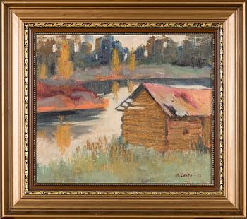 NIKOLAI LEHTO, oil on canvas laid on canvas, signed and dated -56.