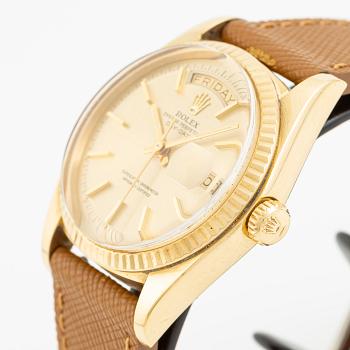 Rolex, Day-Date, "Pie-Pan", wristwatch, 36 mm.
