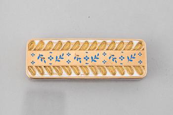 A German early 19th Century gold snuff-box, probably Hanau.