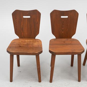 Chairs, 4 pcs, second half of the 20th century.